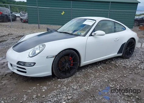 2007 Porsche 911 Carrera 4S/Carrera S из США, поврежденный, VIN WP0AB29987S731348